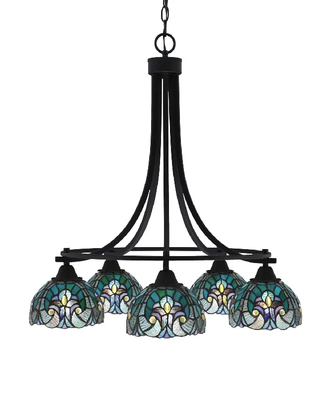 Chandeliers with Murano Glass for a High - End Artistic TouchChandeliers with Murano Glass for a High - End Artistic TouchToltec Paramount 3415-MB-9925 Chandelier Light - Matte Black Chandeliers with Murano Glass for a High - End Artistic TouchChandeliers with Murano Glass for a High - End Artistic TouchToltec Paramount 3415-MB-9925 Chandelier Light - Matte Black