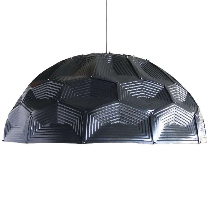 Chandeliers with Metal Frames in Bronze FinishChandeliers with Metal Frames in Bronze FinishTurtle Dome Light - Black