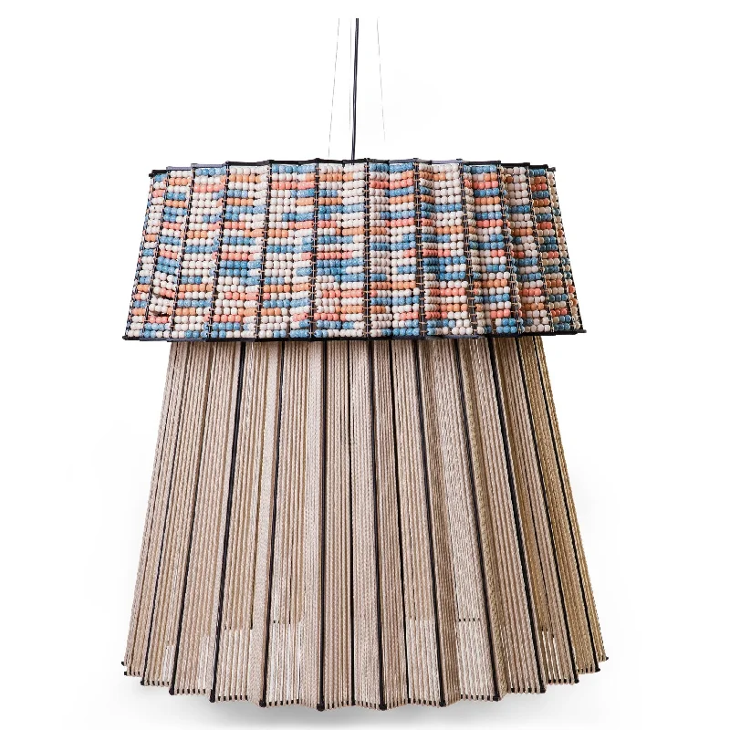 Chandeliers with Metal Frames in Copper FinishChandeliers with Metal Frames in Copper FinishTutu 2.0 - Taupe