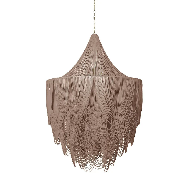 Victorian - Inspired Chandeliers with Ornate DetailsVictorian - Inspired Chandeliers with Ornate DetailsXXL Round Whisper with Crown Leather Chandelier in Metallic Leather Victorian - Inspired Chandeliers with Ornate DetailsVictorian - Inspired Chandeliers with Ornate DetailsXXL Round Whisper with Crown Leather Chandelier in Metallic Leather