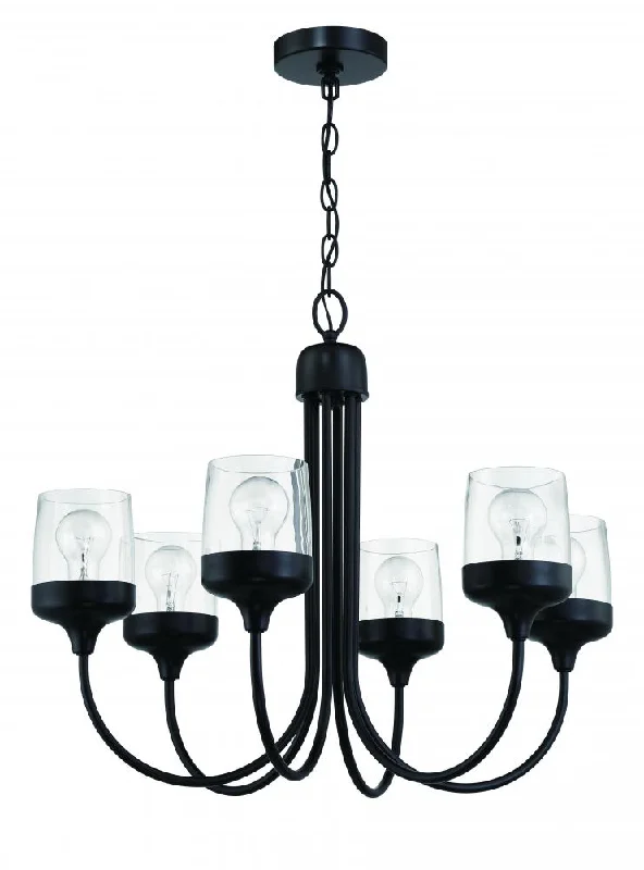 Chandeliers with Clear Crystal for a Sparkling EffectChandeliers with Clear Crystal for a Sparkling EffectWrenn 6 Light Chandelier in Flat Black Chandeliers with Clear Crystal for a Sparkling EffectChandeliers with Clear Crystal for a Sparkling EffectWrenn 6 Light Chandelier in Flat Black