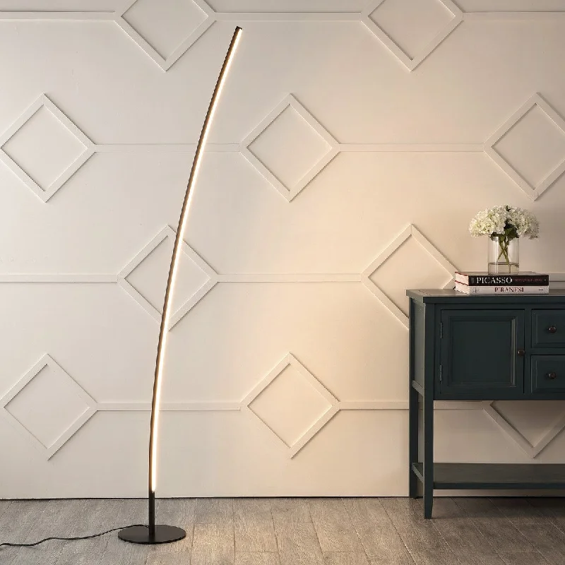 Fabric Floor Lamp with a Linen Shade for a Relaxed AestheticFabric Floor Lamp with a Linen Shade for a Relaxed AestheticAnton 71" Modern Contemporary Aluminum/Iron Arc Integrated LED Floor Lamp, Black by JONATHAN Y Fabric Floor Lamp with a Linen Shade for a Relaxed AestheticFabric Floor Lamp with a Linen Shade for a Relaxed AestheticAnton 71" Modern Contemporary Aluminum/Iron Arc Integrated LED Floor Lamp, Black by JONATHAN Y