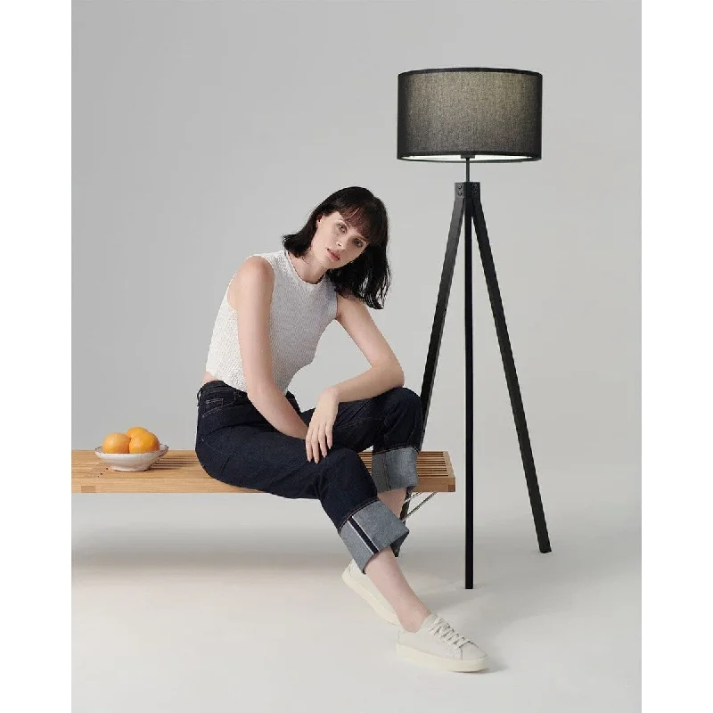 USB Charging Port Floor Lamp for Convenient Device ChargingUSB Charging Port Floor Lamp for Convenient Device ChargingBrightech Eden Classic Black Floor Lamp