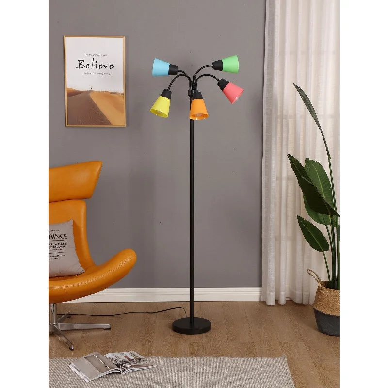 Fabric Floor Lamp with a Linen Shade for a Relaxed AestheticFabric Floor Lamp with a Linen Shade for a Relaxed AestheticBrightech Medusa Modern 78 in. Classic Black Modern 5-Light Adjustable Gooseneck LED Floor Lamp with 5 Multicolored Cone Shades Fabric Floor Lamp with a Linen Shade for a Relaxed AestheticFabric Floor Lamp with a Linen Shade for a Relaxed AestheticBrightech Medusa Modern 78 in. Classic Black Modern 5-Light Adjustable Gooseneck LED Floor Lamp with 5 Multicolored Cone Shades