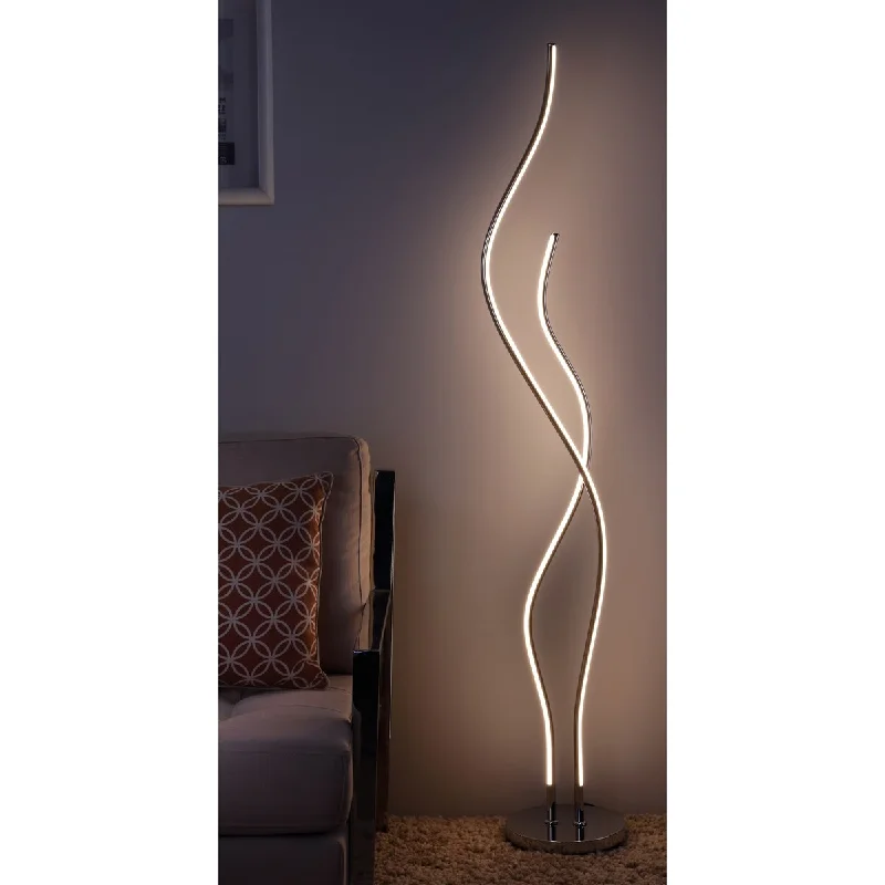 Glass Floor Lamp with Frosted Shades for Soft Diffused LightGlass Floor Lamp with Frosted Shades for Soft Diffused LightCairo 63.75" LED Integrated Floor Lamp, Chrome by JONATHAN Y - 63.75" H x 9.88" W x 9.88" D Glass Floor Lamp with Frosted Shades for Soft Diffused LightGlass Floor Lamp with Frosted Shades for Soft Diffused LightCairo 63.75" LED Integrated Floor Lamp, Chrome by JONATHAN Y - 63.75" H x 9.88" W x 9.88" D