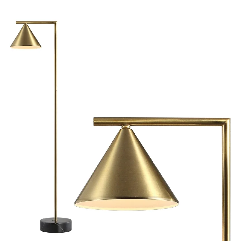Glass Floor Lamp with Frosted Shades for Soft Diffused LightGlass Floor Lamp with Frosted Shades for Soft Diffused LightChelsea 60" Metal/Marble Cone Shade LED Floor Lamp, Brass/Black by JONATHAN Y - 60" H x 18" W x 9.25" D Glass Floor Lamp with Frosted Shades for Soft Diffused LightGlass Floor Lamp with Frosted Shades for Soft Diffused LightChelsea 60" Metal/Marble Cone Shade LED Floor Lamp, Brass/Black by JONATHAN Y - 60" H x 18" W x 9.25" D