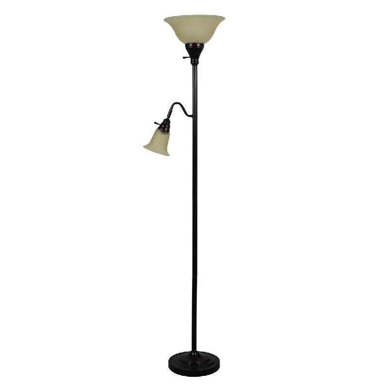 Glass Floor Lamp with Frosted Shades for Soft Diffused LightGlass Floor Lamp with Frosted Shades for Soft Diffused LightCombo Floor Lamp with Reading Light, CFL Bulb Included, Metal Material Glass Floor Lamp with Frosted Shades for Soft Diffused LightGlass Floor Lamp with Frosted Shades for Soft Diffused LightCombo Floor Lamp with Reading Light, CFL Bulb Included, Metal Material