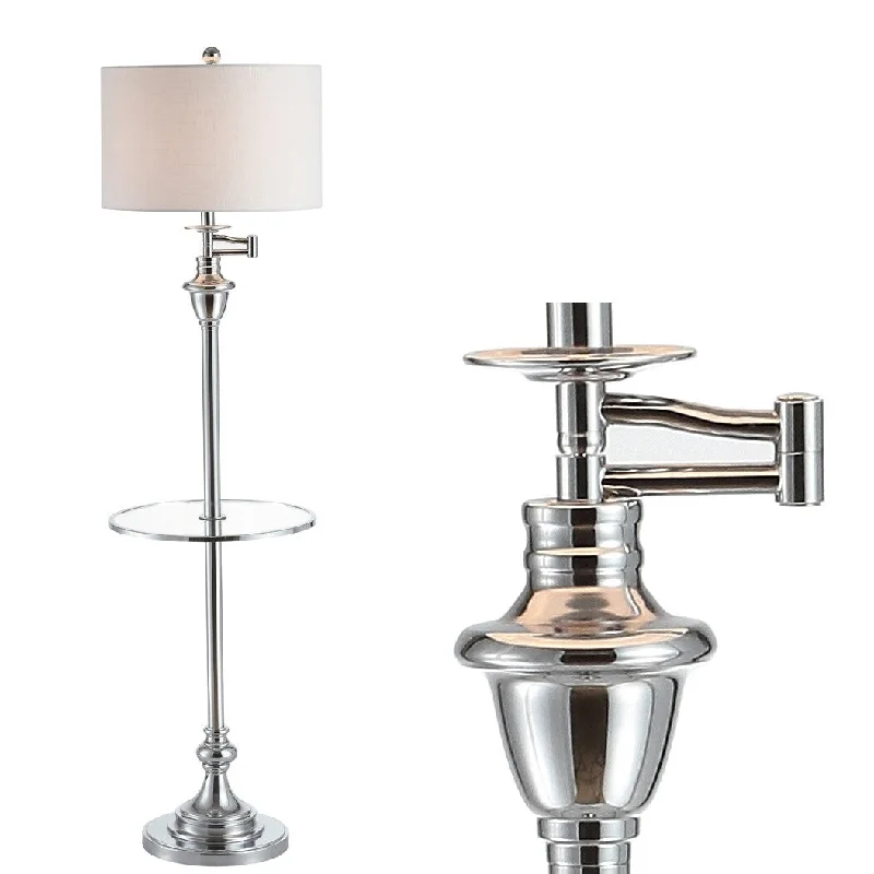 Industrial Style Floor Lamp with Exposed Bulbs for Loft ApartmentsIndustrial Style Floor Lamp with Exposed Bulbs for Loft ApartmentsCora Metal/Glass LED Side Table and Floor Lamp, Chrome by JONATHAN Y - 60" H x 16" W x 16" D Industrial Style Floor Lamp with Exposed Bulbs for Loft ApartmentsIndustrial Style Floor Lamp with Exposed Bulbs for Loft ApartmentsCora Metal/Glass LED Side Table and Floor Lamp, Chrome by JONATHAN Y - 60" H x 16" W x 16" D