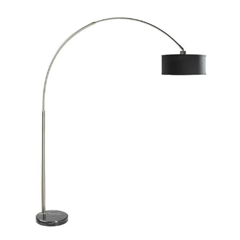 Dimmable Floor Lamp for Adjustable Lighting AmbianceDimmable Floor Lamp for Adjustable Lighting AmbianceDaily Boutik Modern 81-inch Tall Arch Floor Lamp with Black Drum Shade and Marble Base - 16" x 57" x 81" Dimmable Floor Lamp for Adjustable Lighting AmbianceDimmable Floor Lamp for Adjustable Lighting AmbianceDaily Boutik Modern 81-inch Tall Arch Floor Lamp with Black Drum Shade and Marble Base - 16" x 57" x 81"