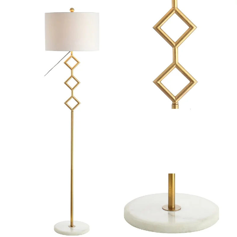Rustic Farmhouse Style Floor Lamp for Cozy BedroomsRustic Farmhouse Style Floor Lamp for Cozy BedroomsDiamante 61.5" Modern Gilt Metal with Marble Based LED Floor Lamp, Gold/White by JONATHAN Y Rustic Farmhouse Style Floor Lamp for Cozy BedroomsRustic Farmhouse Style Floor Lamp for Cozy BedroomsDiamante 61.5" Modern Gilt Metal with Marble Based LED Floor Lamp, Gold/White by JONATHAN Y