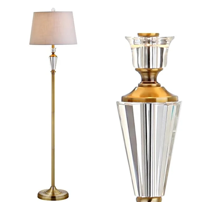 Modern Minimalist Floor Lamp for Contemporary Living RoomsModern Minimalist Floor Lamp for Contemporary Living RoomsEvelyn 61" Crystal / Metal LED Floor Lamp, Brass Gold/Clear by JONATHAN Y - Brass Gold/Clear - 61" H x 15" W x 15" D Modern Minimalist Floor Lamp for Contemporary Living RoomsModern Minimalist Floor Lamp for Contemporary Living RoomsEvelyn 61" Crystal / Metal LED Floor Lamp, Brass Gold/Clear by JONATHAN Y - Brass Gold/Clear - 61" H x 15" W x 15" D