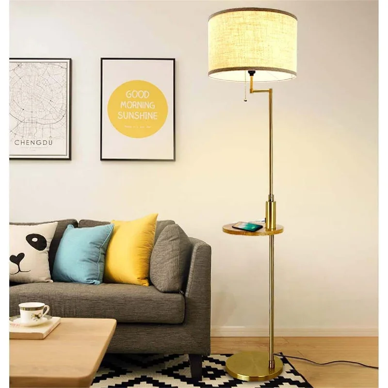 Wood Floor Lamp with Natural Grain for a Warm and Organic FeelWood Floor Lamp with Natural Grain for a Warm and Organic FeelHigh Pole Light Drum Shade Floor Lamp w/ USB Charging Port, Side Table Wood Floor Lamp with Natural Grain for a Warm and Organic FeelWood Floor Lamp with Natural Grain for a Warm and Organic FeelHigh Pole Light Drum Shade Floor Lamp w/ USB Charging Port, Side Table