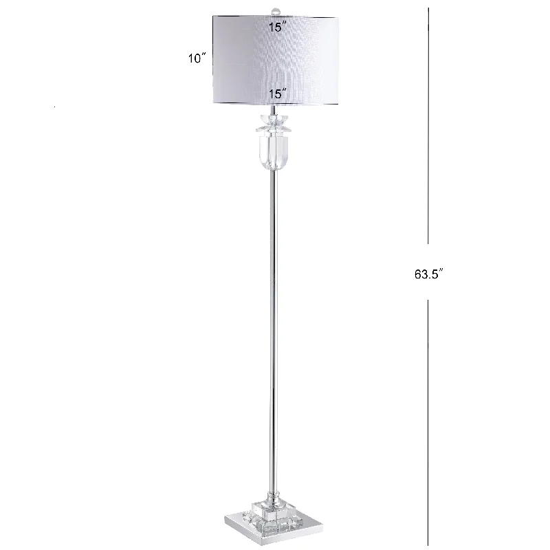 Wood Floor Lamp with Natural Grain for a Warm and Organic FeelWood Floor Lamp with Natural Grain for a Warm and Organic FeelJames 63" Crystal/Metal LED Floor Lamp, Clear/Chrome by JONATHAN Y - 63" H x 15" W x 15" D Wood Floor Lamp with Natural Grain for a Warm and Organic FeelWood Floor Lamp with Natural Grain for a Warm and Organic FeelJames 63" Crystal/Metal LED Floor Lamp, Clear/Chrome by JONATHAN Y - 63" H x 15" W x 15" D