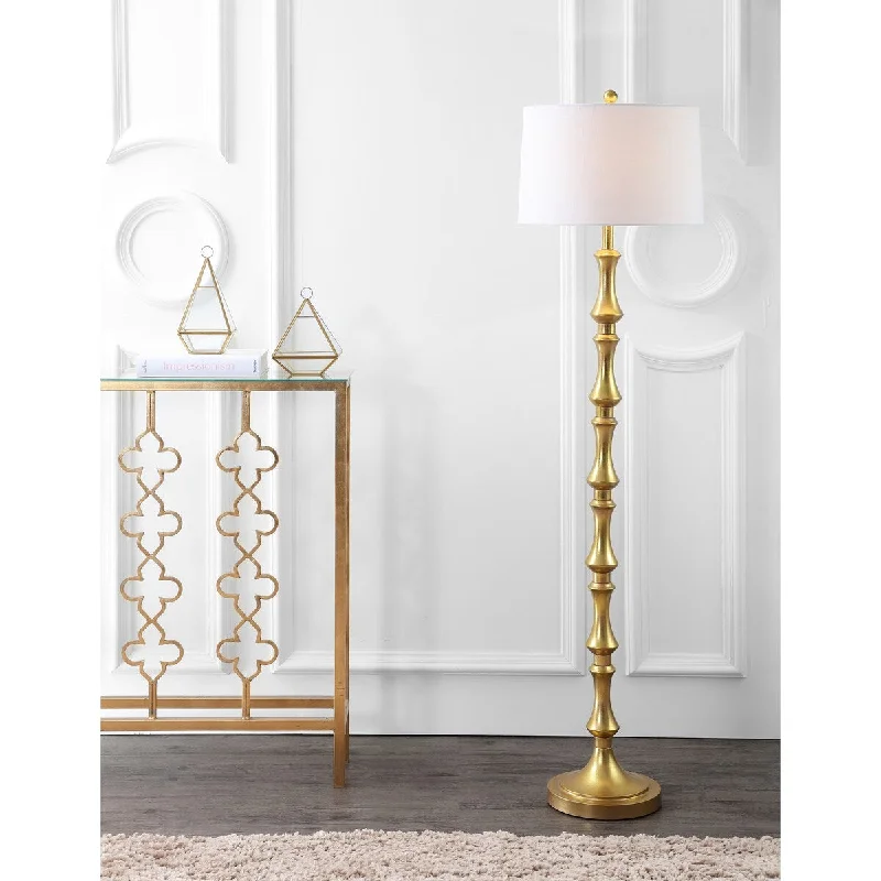 Adjustable Height Floor Lamp for Versatile Lighting NeedsAdjustable Height Floor Lamp for Versatile Lighting NeedsJaxon 62.5" Metal LED Floor Lamp, Gold by JONATHAN Y - Gold Leaf - 62.5" H x 16" W x 16" D Adjustable Height Floor Lamp for Versatile Lighting NeedsAdjustable Height Floor Lamp for Versatile Lighting NeedsJaxon 62.5" Metal LED Floor Lamp, Gold by JONATHAN Y - Gold Leaf - 62.5" H x 16" W x 16" D