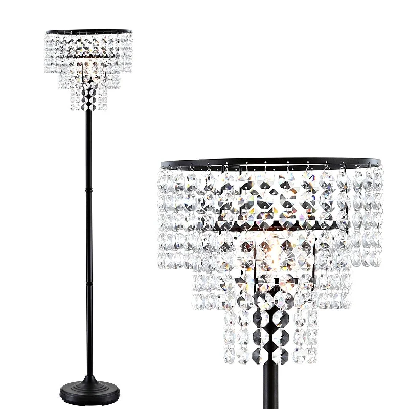 Way Switch Floor Lamp for Multiple Light Intensity Levels Way Switch Floor Lamp for Multiple Light Intensity LevelsJuliette 60" Crystal/Metal Floor Lamp, Bronze / Clear by JONATHAN Y - 60" H x 14" W x 14" D Way Switch Floor Lamp for Multiple Light Intensity Levels Way Switch Floor Lamp for Multiple Light Intensity LevelsJuliette 60" Crystal/Metal Floor Lamp, Bronze / Clear by JONATHAN Y - 60" H x 14" W x 14" D