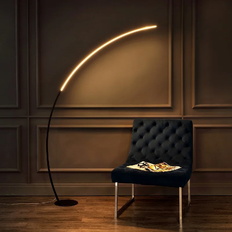 Smart Floor Lamp with Voice Control and Bluetooth ConnectivitySmart Floor Lamp with Voice Control and Bluetooth ConnectivityKyle 68" Contemporary Minimalist Metal Arc Dimmable Integrated LED Floor Lamp, Black, by JONATHAN Y Smart Floor Lamp with Voice Control and Bluetooth ConnectivitySmart Floor Lamp with Voice Control and Bluetooth ConnectivityKyle 68" Contemporary Minimalist Metal Arc Dimmable Integrated LED Floor Lamp, Black, by JONATHAN Y