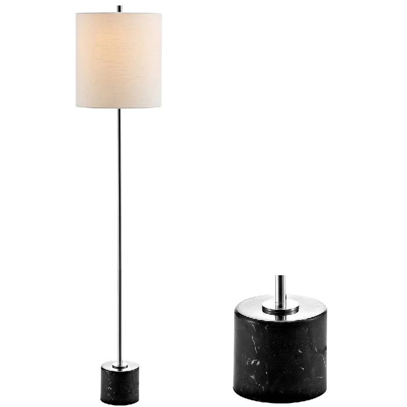 Metal Floor Lamp with a Matte Black Finish for a Sleek LookMetal Floor Lamp with a Matte Black Finish for a Sleek LookLevitt 60.5" Marble/Metal LED Floor Lamp, Black/Chrome by JONATHAN Y - 60.5" H x 13" W x 13" D Metal Floor Lamp with a Matte Black Finish for a Sleek LookMetal Floor Lamp with a Matte Black Finish for a Sleek LookLevitt 60.5" Marble/Metal LED Floor Lamp, Black/Chrome by JONATHAN Y - 60.5" H x 13" W x 13" D