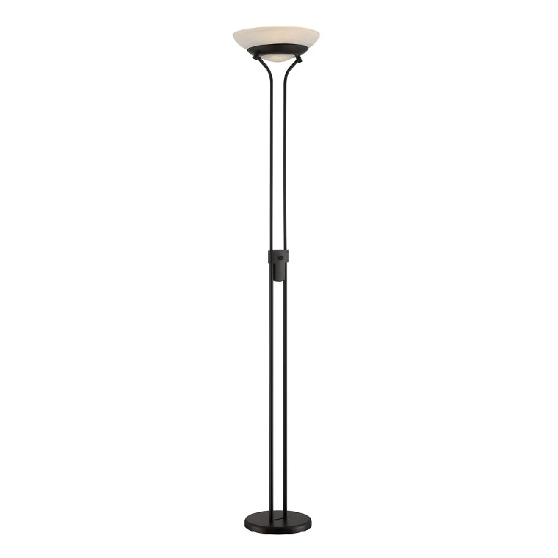 Smart Floor Lamp with Voice Control and Bluetooth ConnectivitySmart Floor Lamp with Voice Control and Bluetooth ConnectivityLite Source Solarity 1-light Torch Lamp, Black