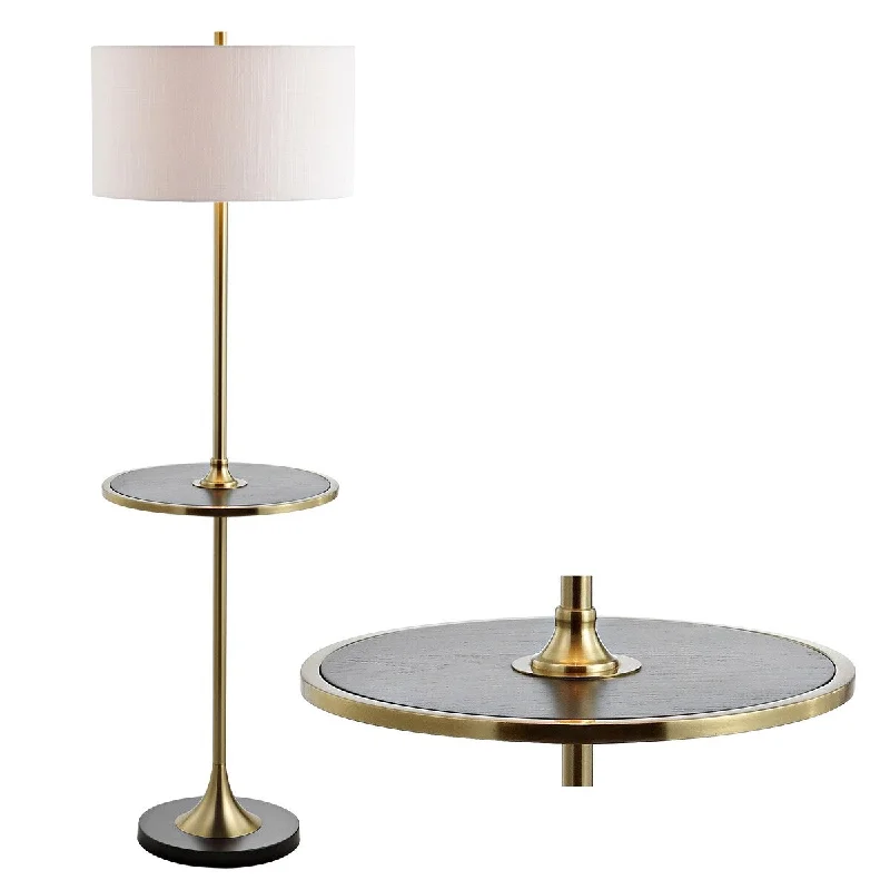 Glass Floor Lamp with Frosted Shades for Soft Diffused LightGlass Floor Lamp with Frosted Shades for Soft Diffused LightLuce 59" Metal/Wood LED Floor Lamp with Table, Black/Brass by JONATHAN Y - 59" H x 18" W x 18" D Glass Floor Lamp with Frosted Shades for Soft Diffused LightGlass Floor Lamp with Frosted Shades for Soft Diffused LightLuce 59" Metal/Wood LED Floor Lamp with Table, Black/Brass by JONATHAN Y - 59" H x 18" W x 18" D