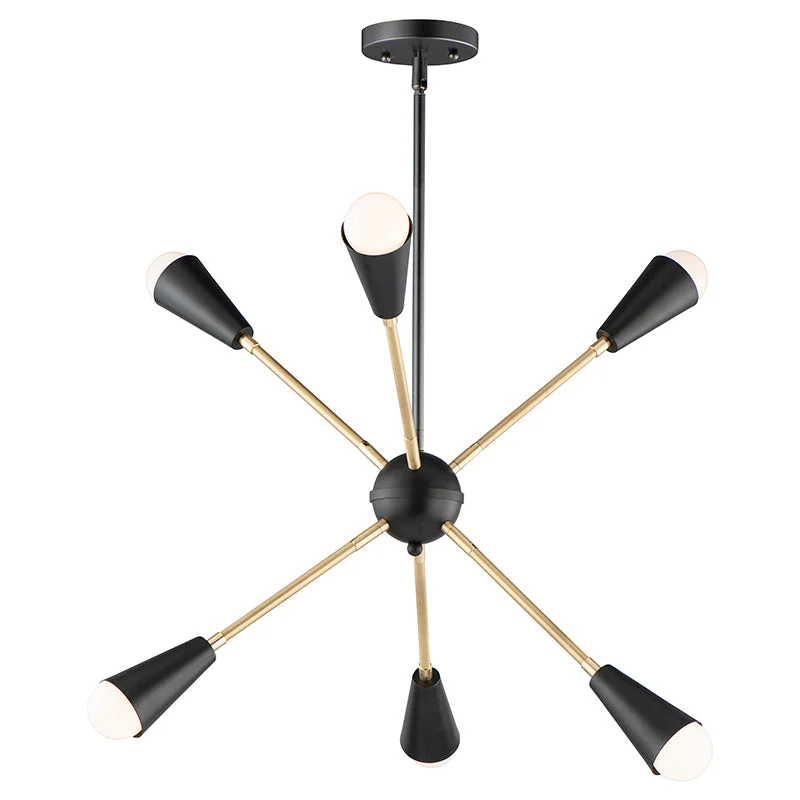 Mid - Century Modern Ceiling Lights with Simple, Sleek LinesMid - Century Modern Ceiling Lights with Simple, Sleek LinesMaxim 11266 Lovell 6-lt 26" LED Pendant