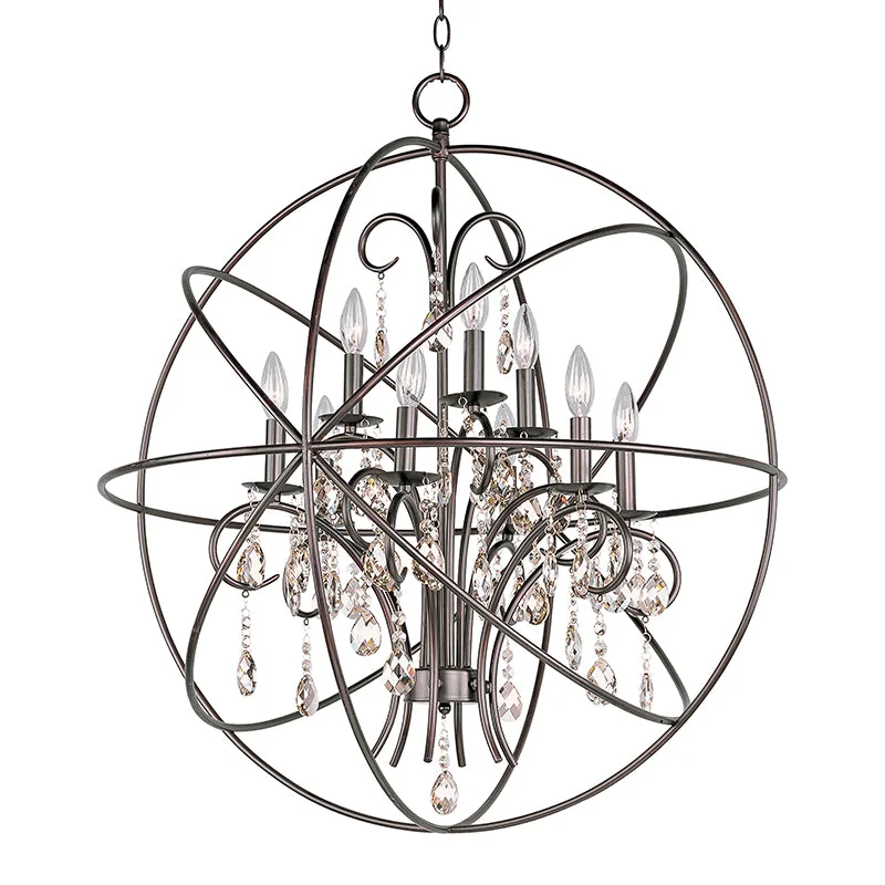 Glass Ceiling Lights with Frosted, Colored, or Etched GlassGlass Ceiling Lights with Frosted, Colored, or Etched GlassMaxim 25145 Orbit 9-lt 30" Pendant