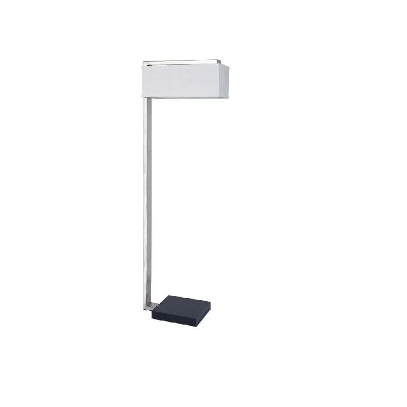 Dimmable Floor Lamp for Adjustable Lighting AmbianceDimmable Floor Lamp for Adjustable Lighting AmbianceQ-Max Bliss White Metal 62-inch L-shape Floor Lamp Dimmable Floor Lamp for Adjustable Lighting AmbianceDimmable Floor Lamp for Adjustable Lighting AmbianceQ-Max Bliss White Metal 62-inch L-shape Floor Lamp