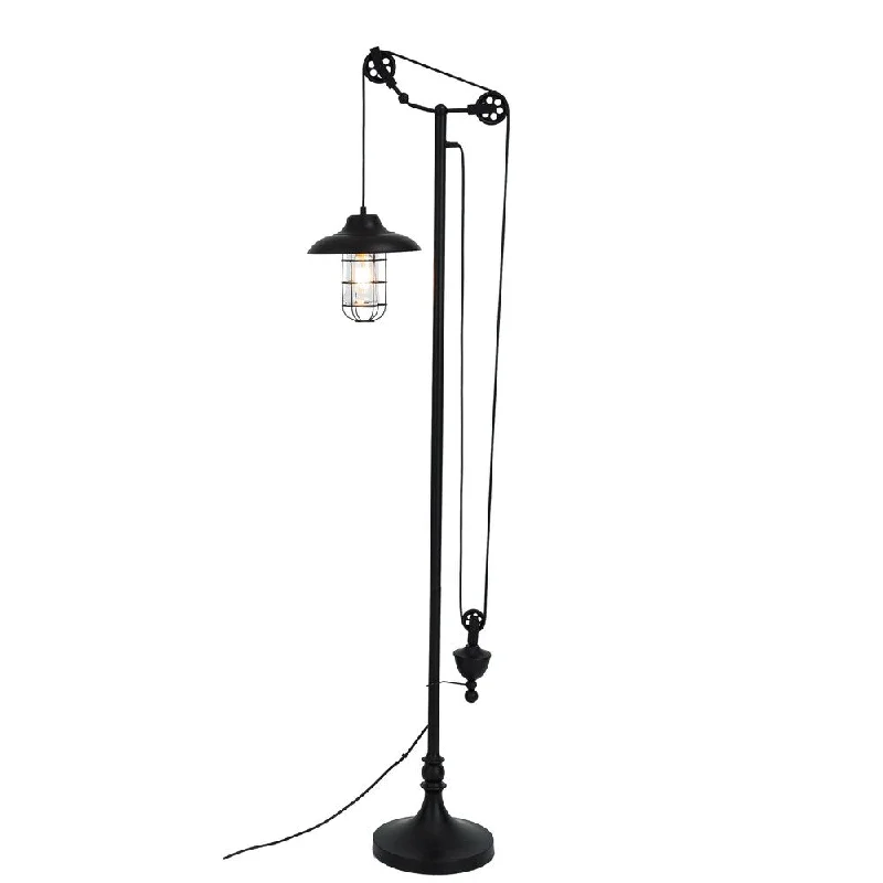 Metal Floor Lamp with a Matte Black Finish for a Sleek LookMetal Floor Lamp with a Matte Black Finish for a Sleek LookSomette Steampunk Black Adjustable 68-inch Floor Lamp Metal Floor Lamp with a Matte Black Finish for a Sleek LookMetal Floor Lamp with a Matte Black Finish for a Sleek LookSomette Steampunk Black Adjustable 68-inch Floor Lamp