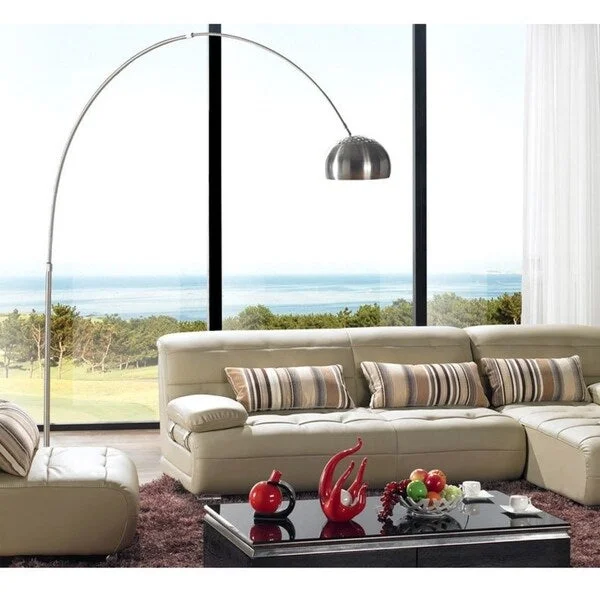 Industrial Style Floor Lamp with Exposed Bulbs for Loft ApartmentsIndustrial Style Floor Lamp with Exposed Bulbs for Loft ApartmentsStudio 102 in. Dia x 96 in. H Chrome Finish with Black Marble Base Arc Floor Lamp Large Modern Contemporary - N/A Industrial Style Floor Lamp with Exposed Bulbs for Loft ApartmentsIndustrial Style Floor Lamp with Exposed Bulbs for Loft ApartmentsStudio 102 in. Dia x 96 in. H Chrome Finish with Black Marble Base Arc Floor Lamp Large Modern Contemporary - N/A