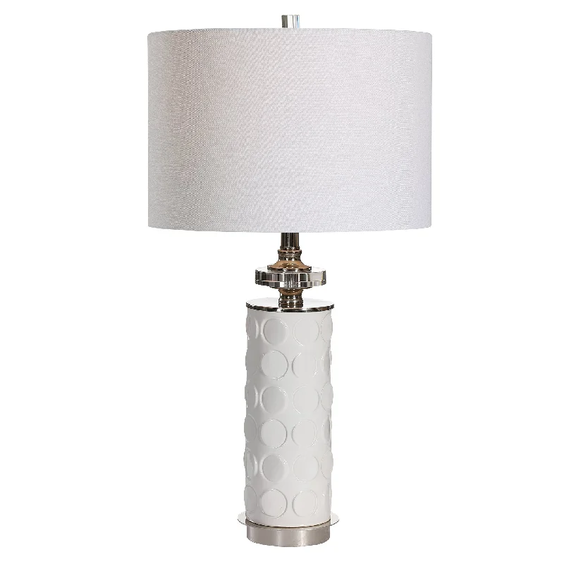 glass table lamps with a frosted surface for soft light diffusionglass table lamps with a frosted surface for soft light diffusionCALIA WHITE TABLE LAMP