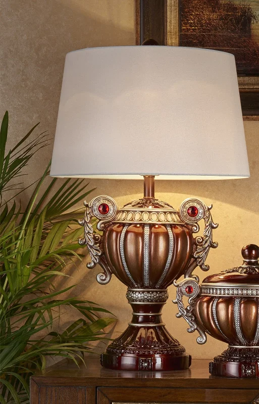 metal table lamps with a matte black finish for a sleek appearancemetal table lamps with a matte black finish for a sleek appearanceTall Bronze Urn Shaped Table Lamp By Homeroots
